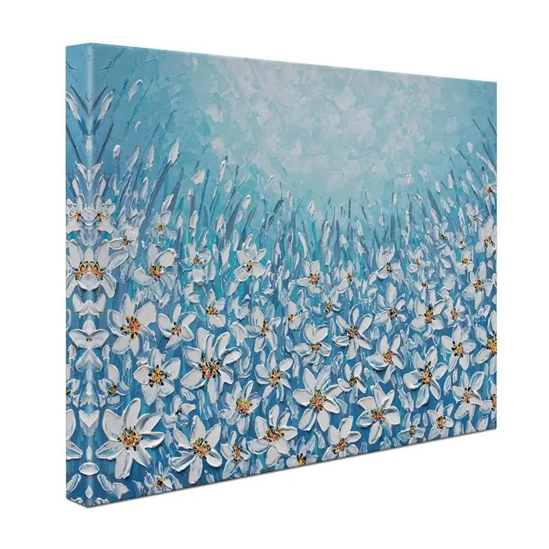 Filled With White Flowers Canvas Print Filled With White Flowers Canvas Print wall art product Olga Tkachyk