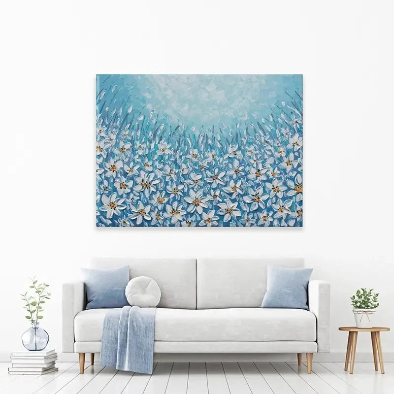 Filled With White Flowers Canvas Print Filled With White Flowers Canvas Print wall art product Olga Tkachyk