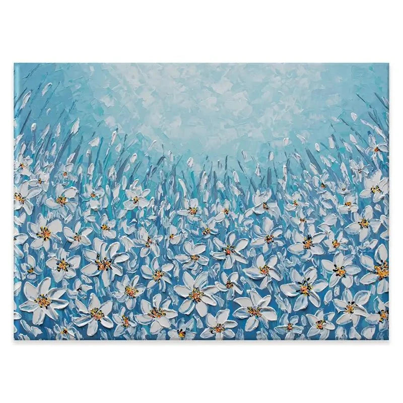 Filled With White Flowers Canvas Print Filled With White Flowers Canvas Print wall art product Olga Tkachyk