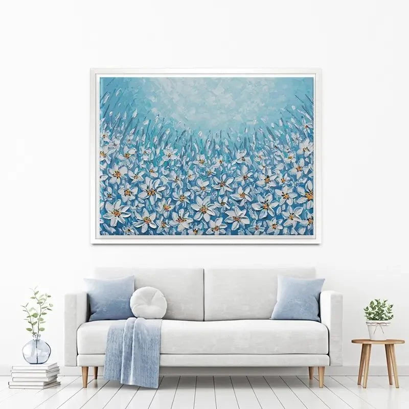 Filled With White Flowers Canvas Print Filled With White Flowers Canvas Print wall art product Olga Tkachyk