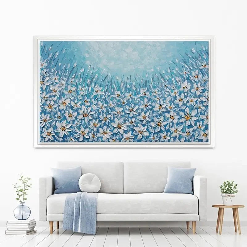 Filled With White Flowers Canvas Print Filled With White Flowers Canvas Print wall art product Olga Tkachyk