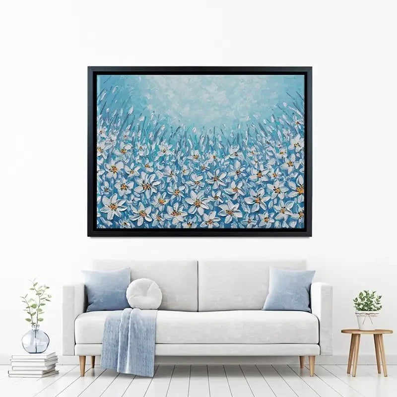 Filled With White Flowers Canvas Print Filled With White Flowers Canvas Print wall art product Olga Tkachyk