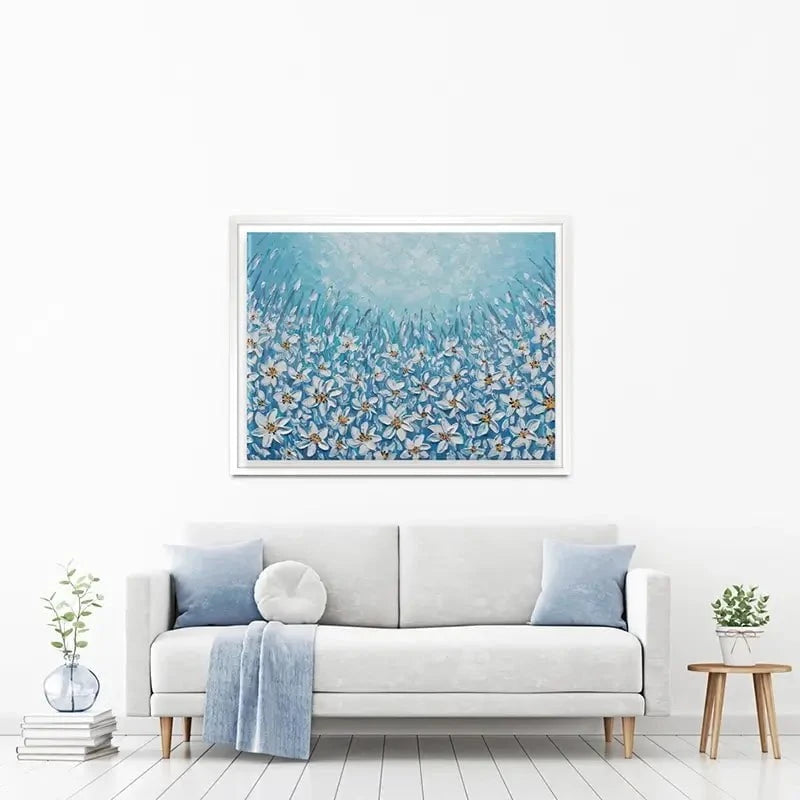 Filled With White Flowers Canvas Print Filled With White Flowers Canvas Print wall art product Olga Tkachyk