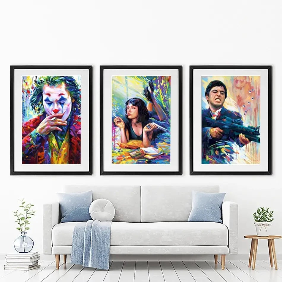 Film Stars Framed Art Print Trio Film Stars Framed Art Print Trio wall art product Leon Devenice