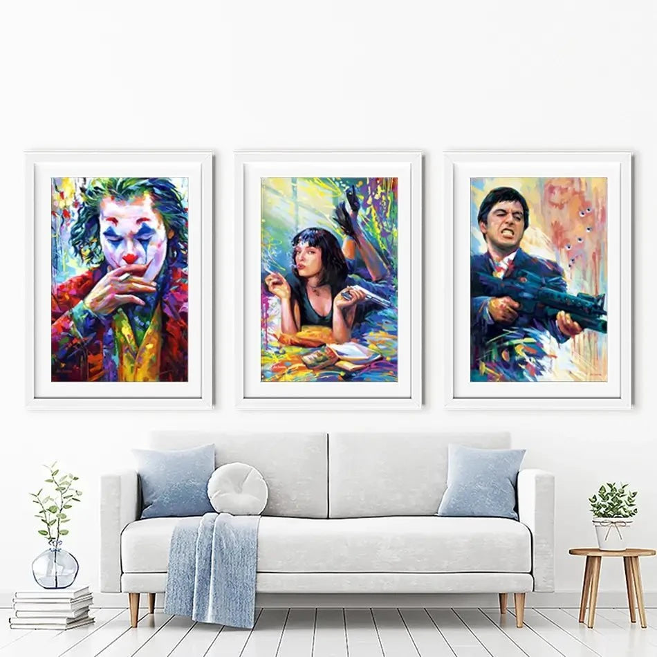 Film Stars Framed Art Print Trio Film Stars Framed Art Print Trio wall art product Leon Devenice