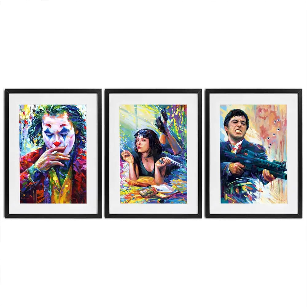 Film Stars Framed Art Print Trio Film Stars Framed Art Print Trio wall art product Leon Devenice