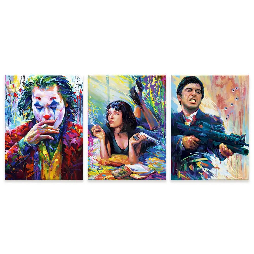 Film Stars Trio Canvas Print Film Stars Trio Canvas Print wall art product Leon Devenice