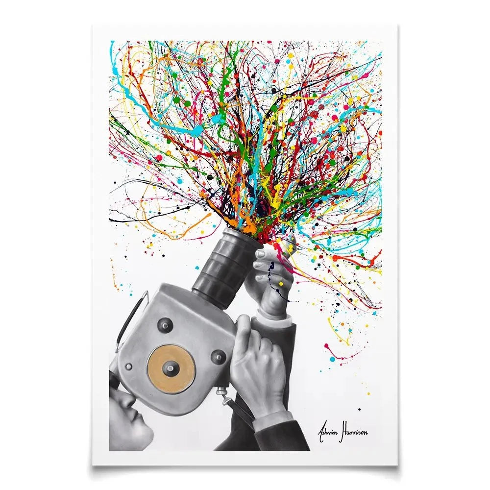 Filming The Action Art Print Filming The Action Art Print wall art product Ashvin Harrison