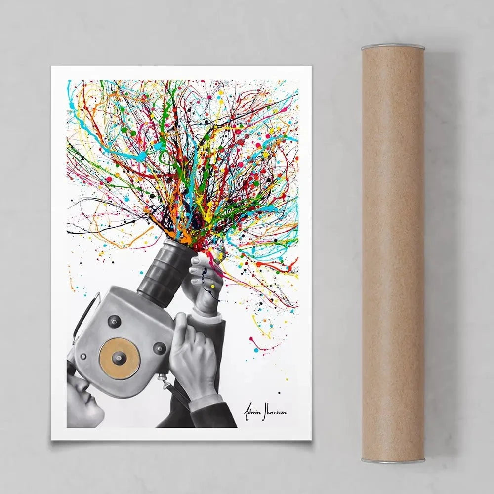 Filming The Action Art Print Filming The Action Art Print wall art product Ashvin Harrison