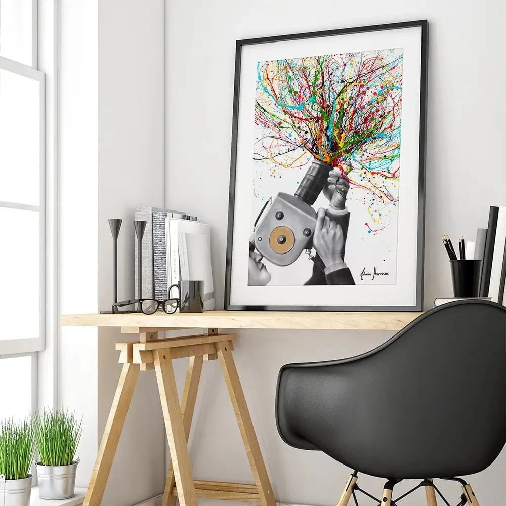 Filming The Action Framed Art Print Filming The Action Framed Art Print wall art product Ashvin Harrison