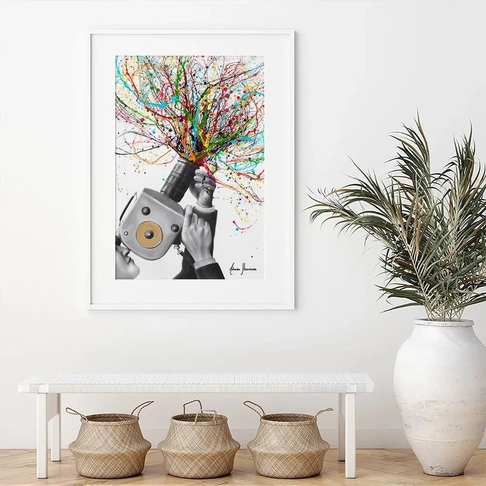 Filming The Action Framed Art Print Filming The Action Framed Art Print wall art product Ashvin Harrison