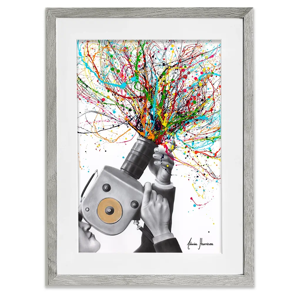 Filming The Action Framed Art Print Filming The Action Framed Art Print wall art product Ashvin Harrison