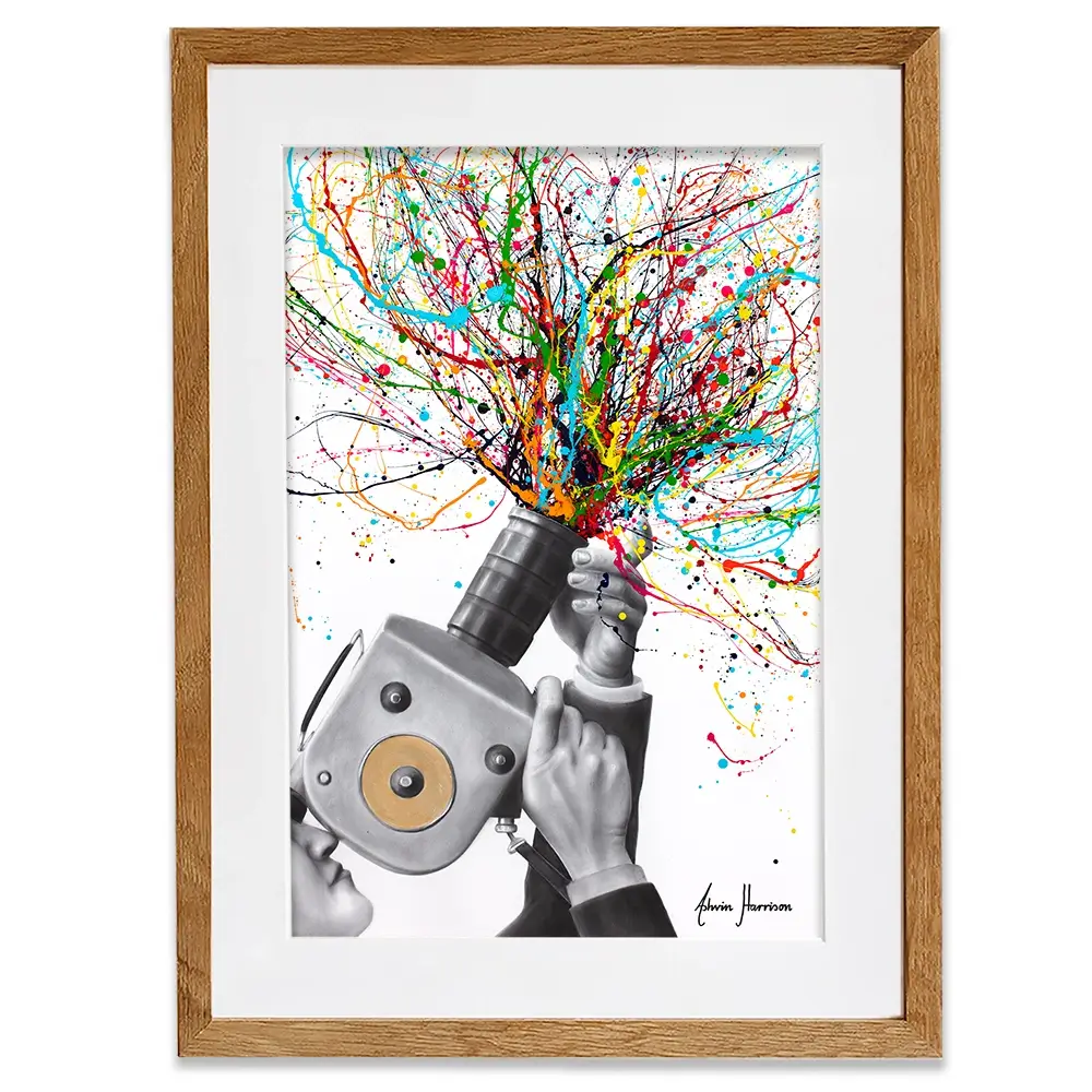 Filming The Action Framed Art Print Filming The Action Framed Art Print wall art product Ashvin Harrison