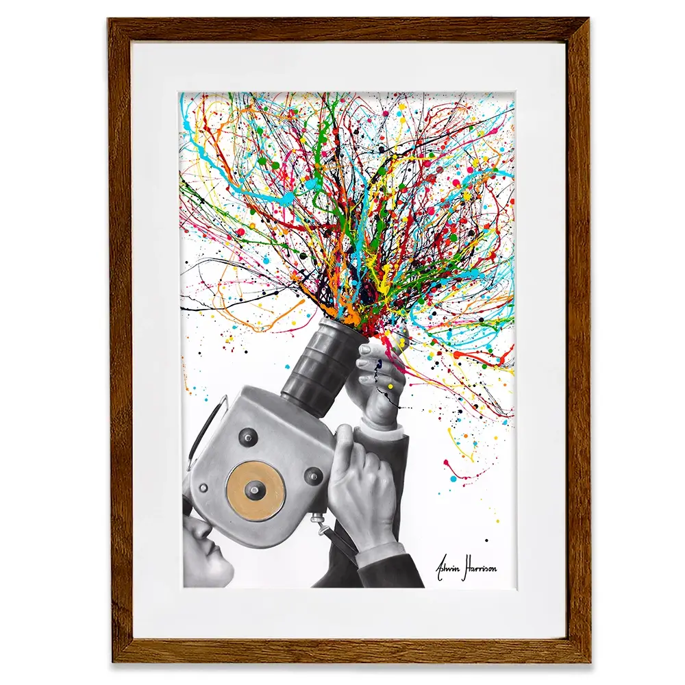 Filming The Action Framed Art Print Filming The Action Framed Art Print wall art product Ashvin Harrison