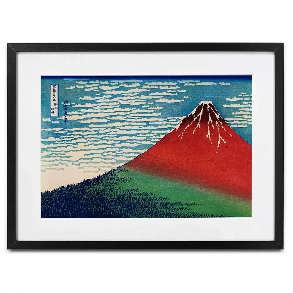 Fine Wind, Clear Morning Framed Art Print Fine Wind, Clear Morning Framed Art Print wall art product Katsushika Hokusai / Indepedent