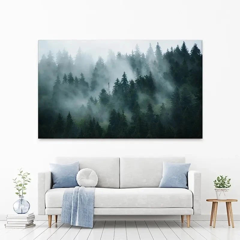 Fir Forest Canvas Print Fir Forest Canvas Print wall art product Roxana Bashyrova / Shutterstock