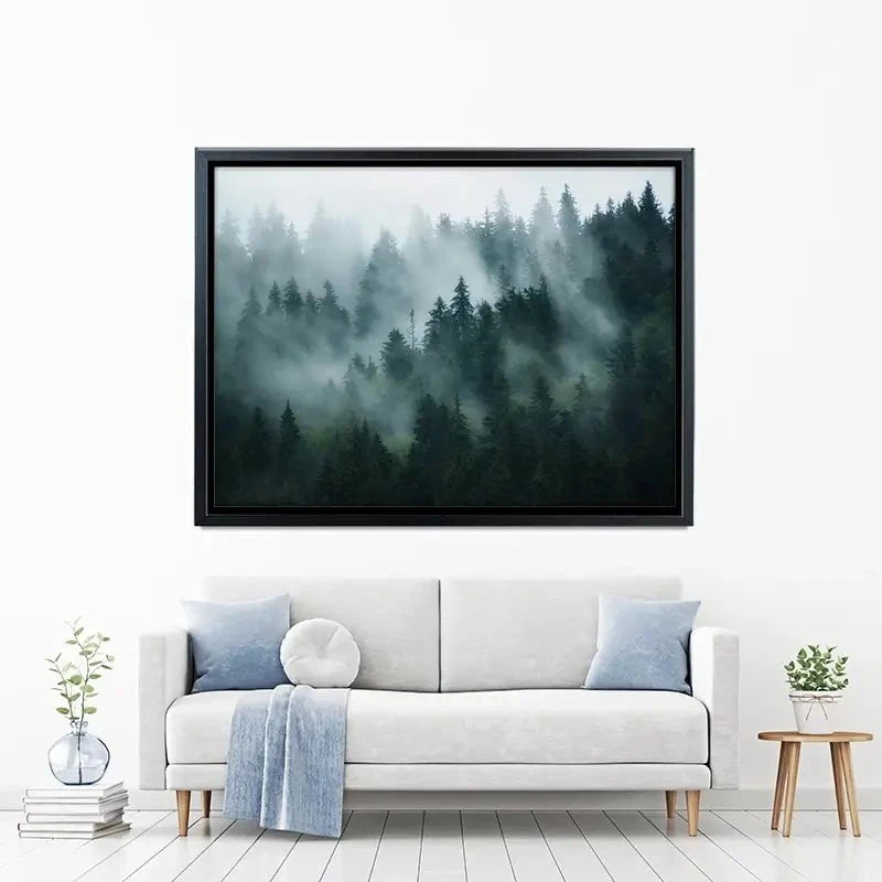 Fir Forest Canvas Print Fir Forest Canvas Print wall art product Roxana Bashyrova / Shutterstock
