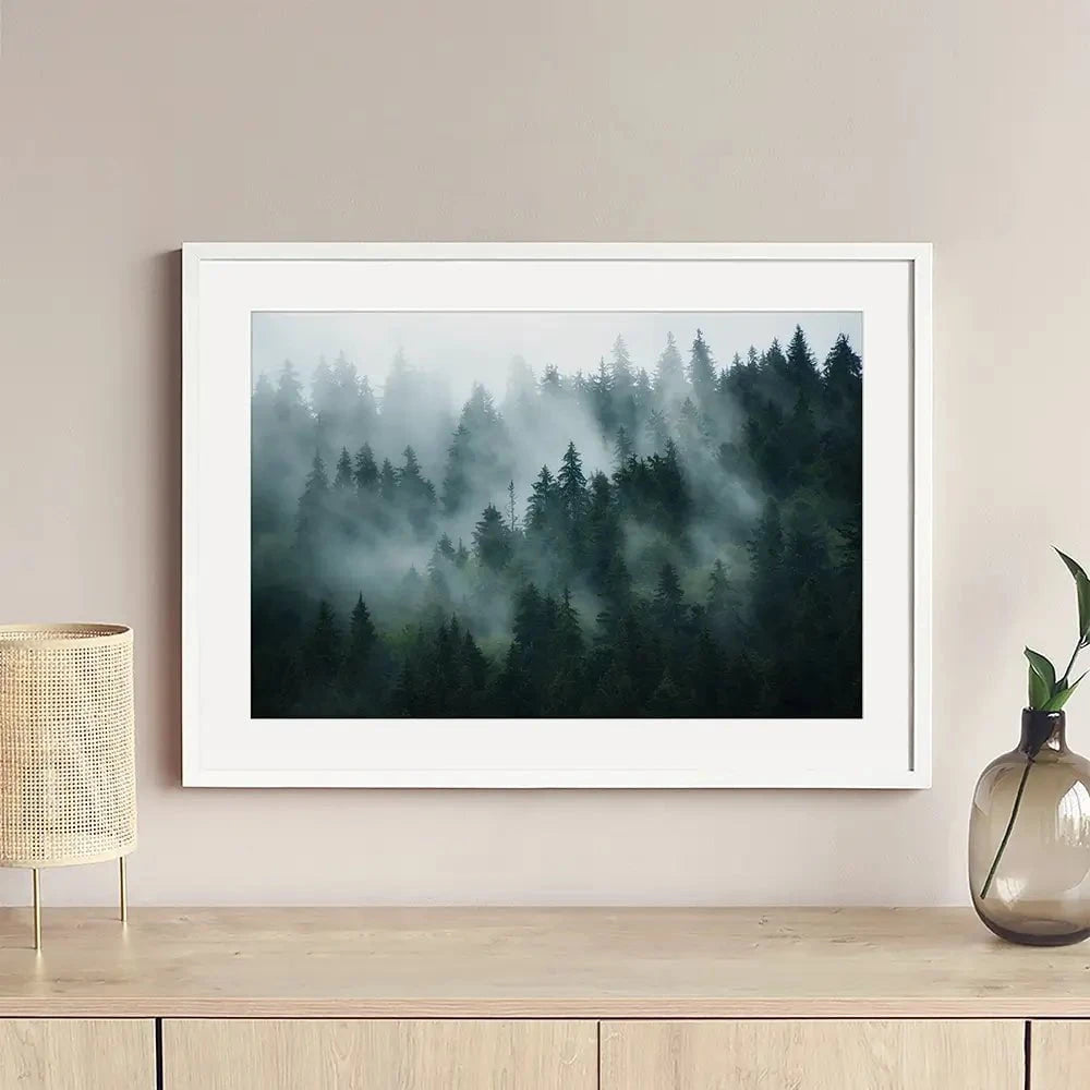 Fir Forest Framed Art Print Fir Forest Framed Art Print wall art product Roxana Bashyrova / Shutterstock