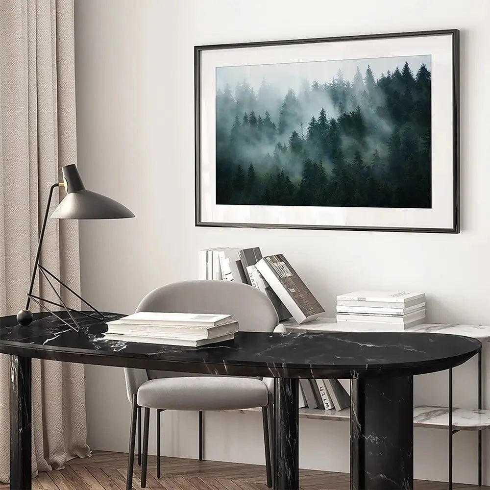 Fir Forest Framed Art Print Fir Forest Framed Art Print wall art product Roxana Bashyrova / Shutterstock