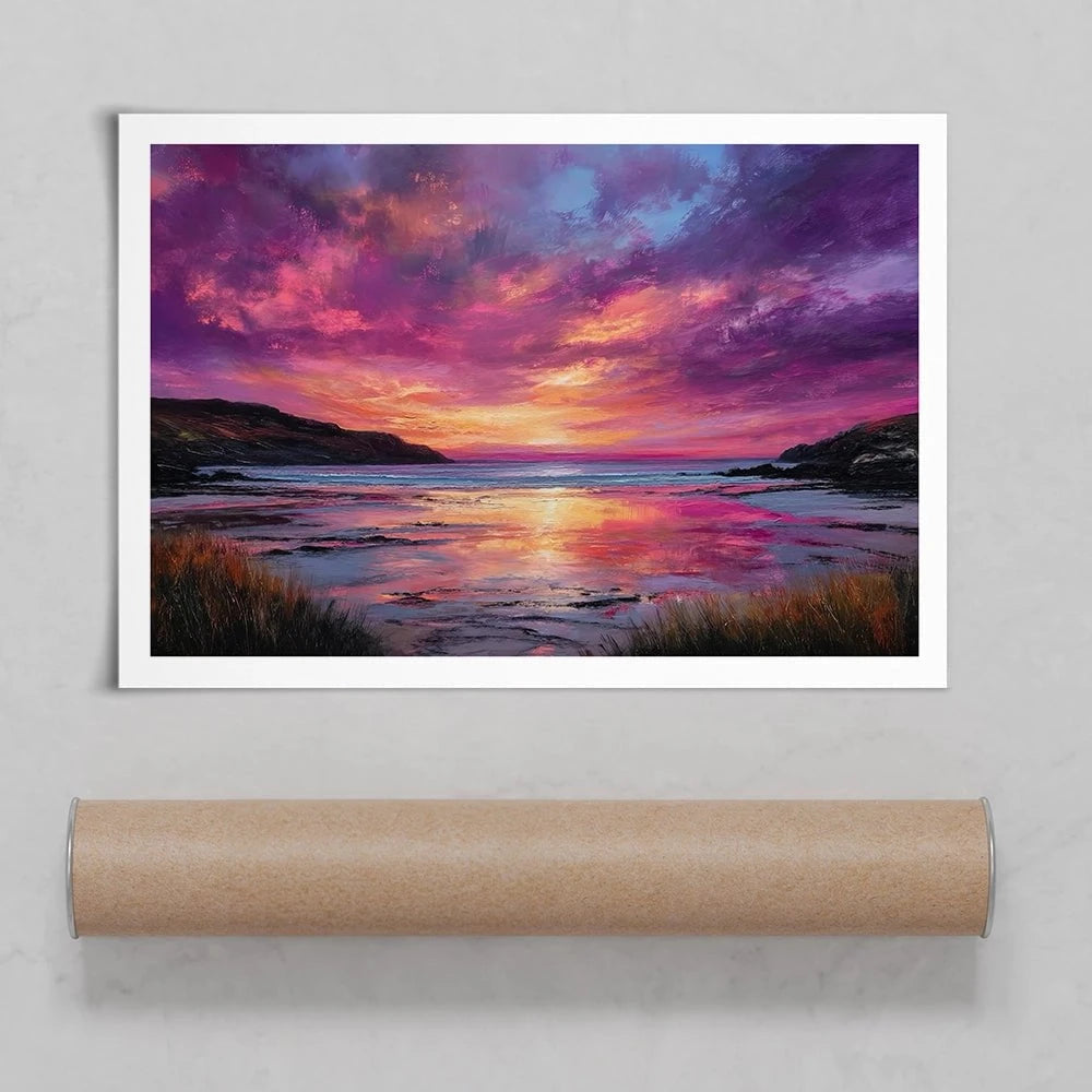 Fire Sky Bay Art Print Fire Sky Bay Art Print wall art product David Alexander Elder