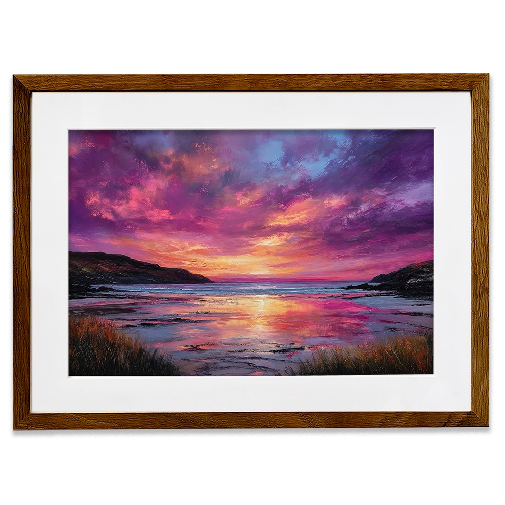 Fire Sky Bay Framed Art Print Fire Sky Bay Framed Art Print wall art product David Alexander Elder