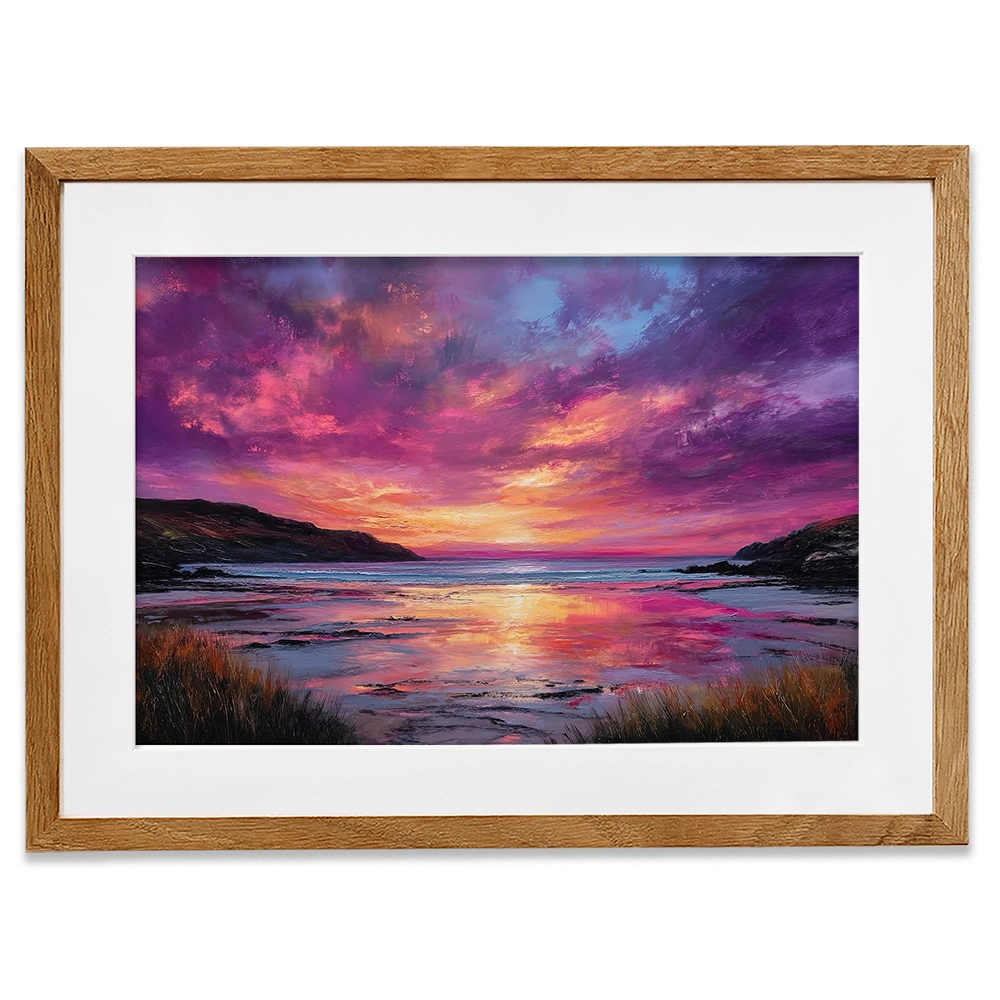 Fire Sky Bay Framed Art Print Fire Sky Bay Framed Art Print wall art product David Alexander Elder
