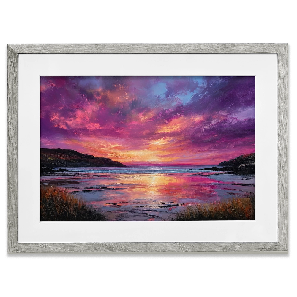 Fire Sky Bay Framed Art Print Fire Sky Bay Framed Art Print wall art product David Alexander Elder