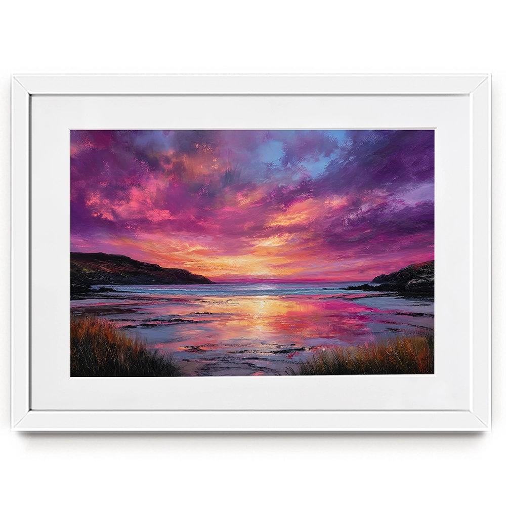 Fire Sky Bay Framed Art Print Fire Sky Bay Framed Art Print wall art product David Alexander Elder