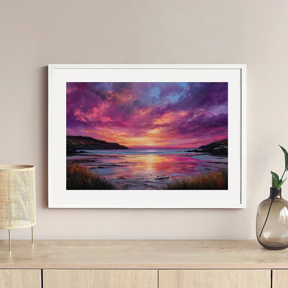 Fire Sky Bay Framed Art Print Fire Sky Bay Framed Art Print wall art product David Alexander Elder