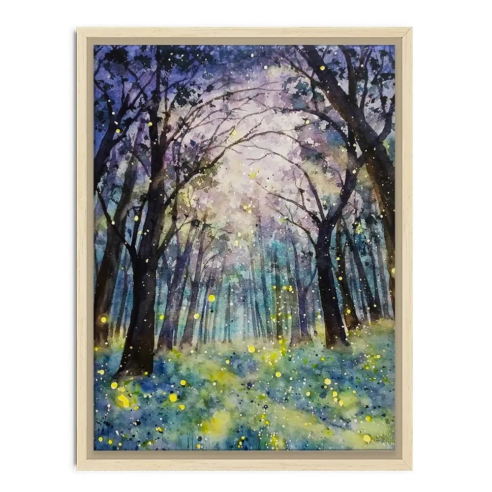 Fireflies Forest Canvas Print Fireflies Forest Canvas Print wall art product Tinna widianti / Shutterstock
