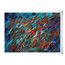 Fish Frenzy Art Print Fish Frenzy Art Print wall art product Denis Kuvaev / Shutterstock