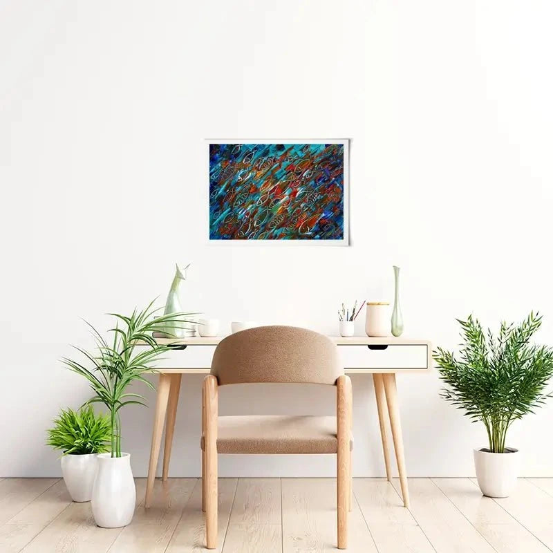 Fish Frenzy Art Print Fish Frenzy Art Print wall art product Denis Kuvaev / Shutterstock