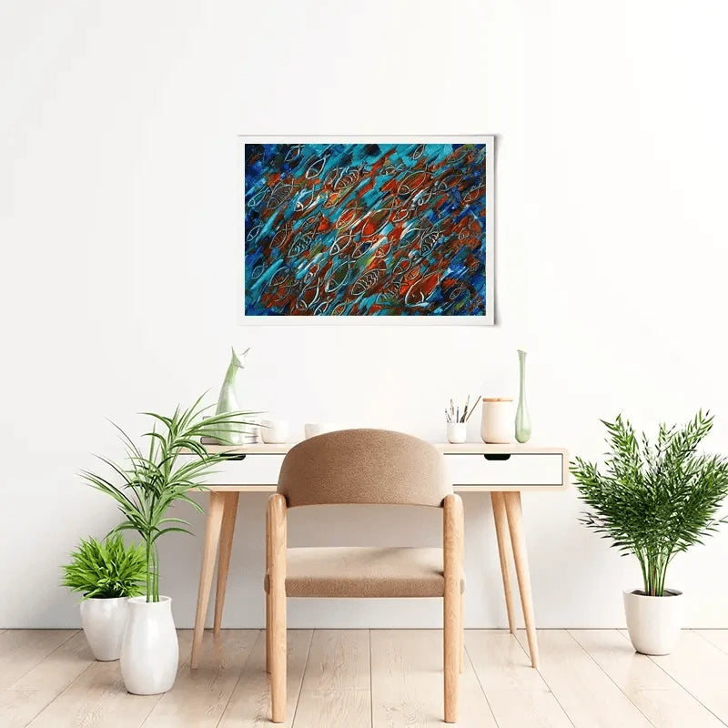 Fish Frenzy Art Print Fish Frenzy Art Print wall art product Denis Kuvaev / Shutterstock