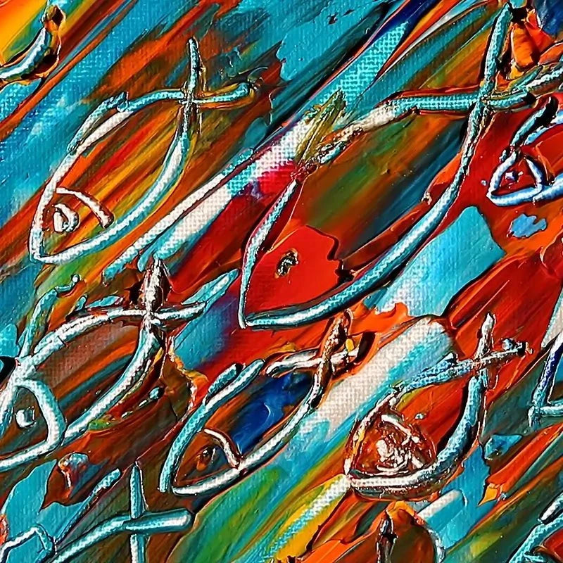 Fish Frenzy Framed Art Print Fish Frenzy Framed Art Print wall art product Denis Kuvaev / Shutterstock