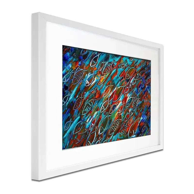 Fish Frenzy Framed Art Print Fish Frenzy Framed Art Print wall art product Denis Kuvaev / Shutterstock