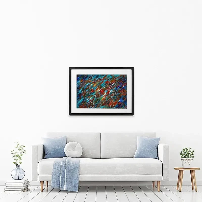 Fish Frenzy Framed Art Print Fish Frenzy Framed Art Print wall art product Denis Kuvaev / Shutterstock