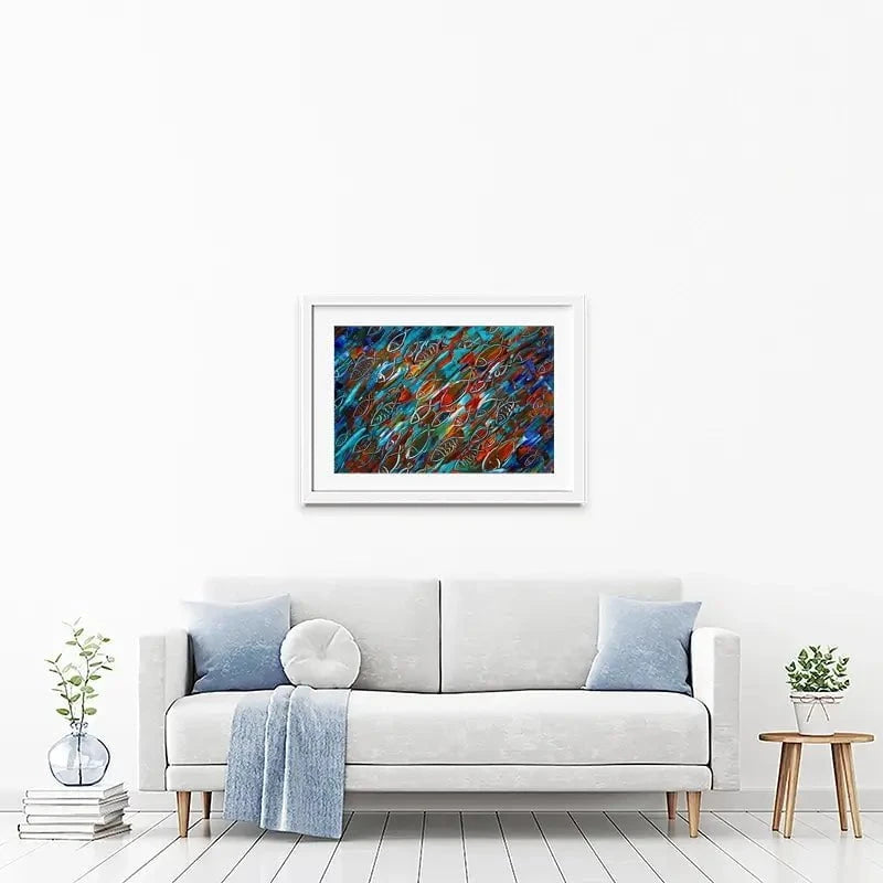 Fish Frenzy Framed Art Print Fish Frenzy Framed Art Print wall art product Denis Kuvaev / Shutterstock