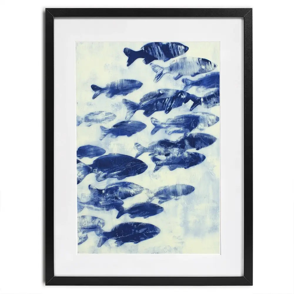 Fish Study Framed Art Print Fish Study Framed Art Print wall art product Chromatic Storm Studio