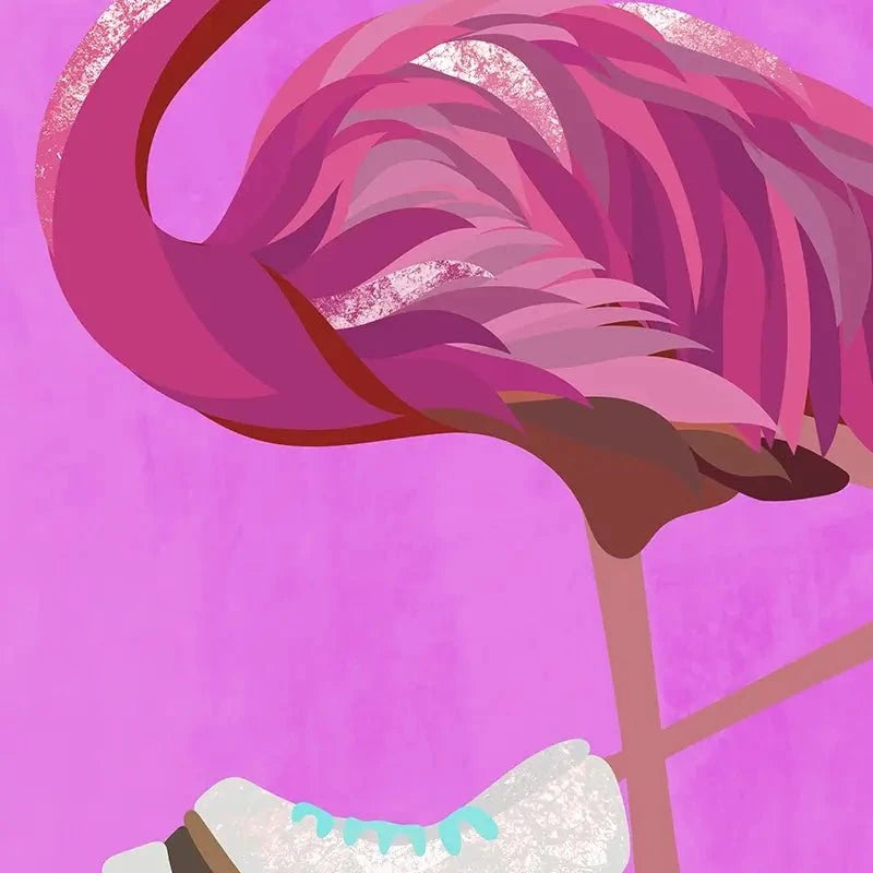 Flamingo Roller Skating Canvas Print Flamingo Roller Skating Canvas Print wall art product Sarah Manovski
