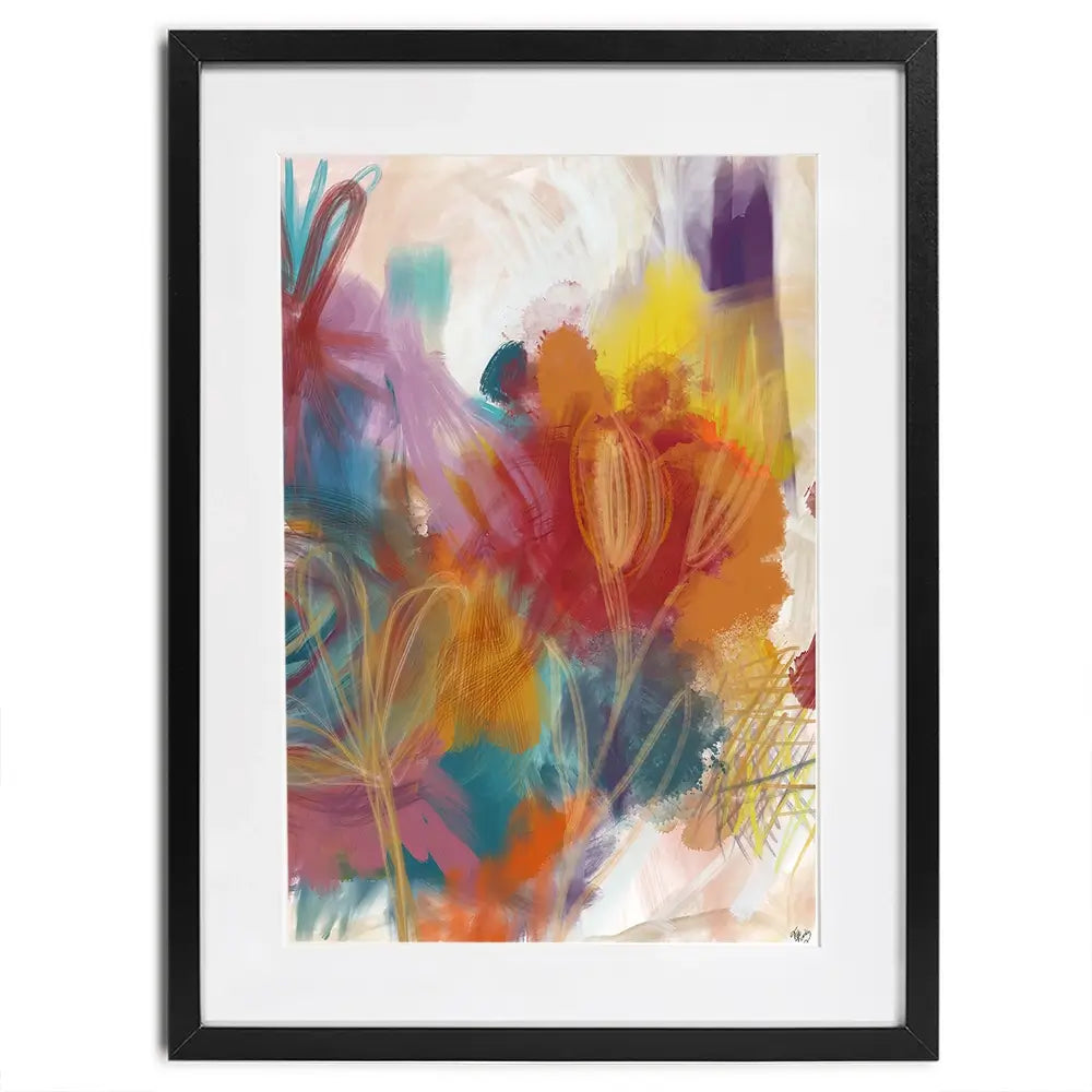 Floral Carnival Framed Art Print Floral Carnival Framed Art Print wall art product Fab Funky