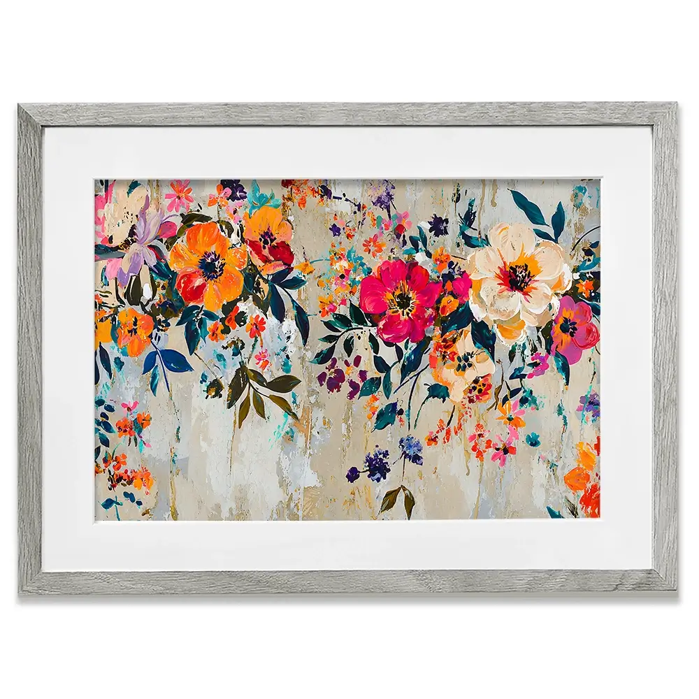 Floral Colour Pop Framed Art Print Floral Colour Pop Framed Art Print wall art product Franklyn Gregory - Independent
