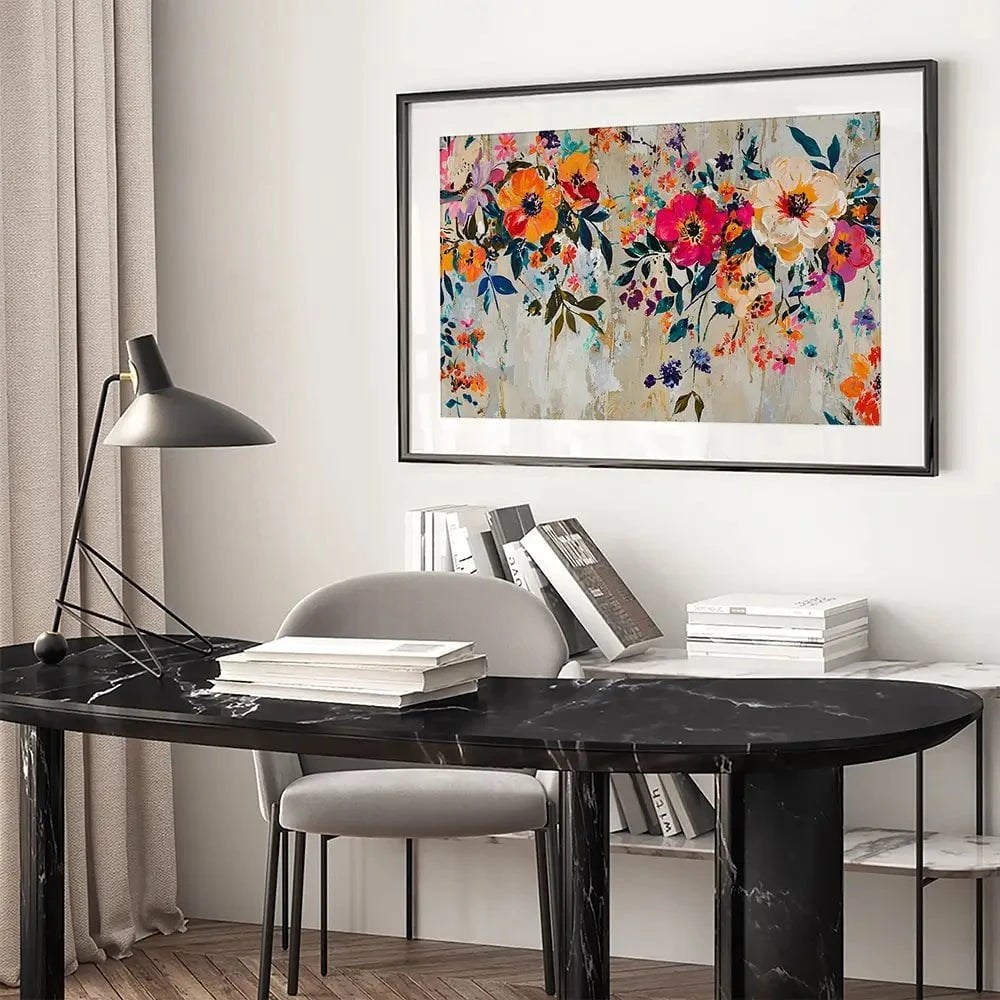 Floral Colour Pop Framed Art Print Floral Colour Pop Framed Art Print wall art product Franklyn Gregory - Independent