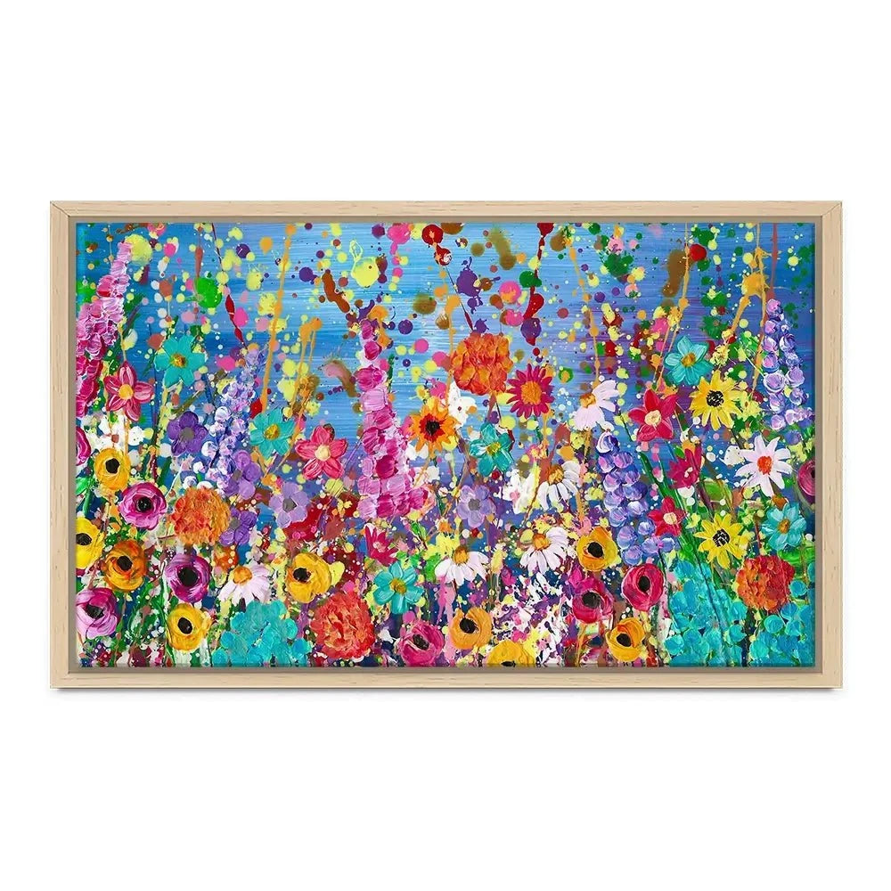 Floral Eruption Canvas Print Floral Eruption Canvas Print wall art product Emma LC Art