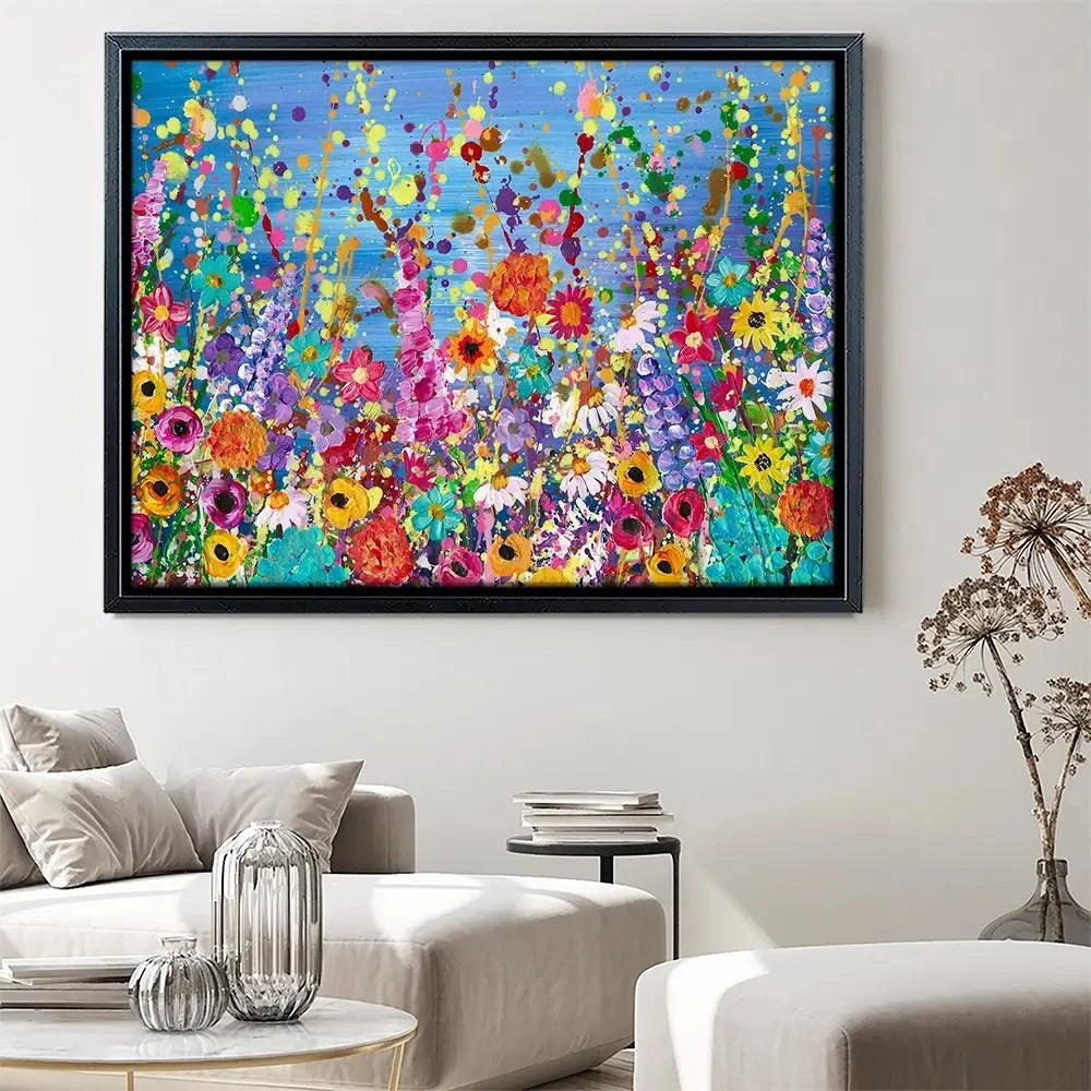 Floral Eruption Canvas Print Floral Eruption Canvas Print wall art product Emma LC Art