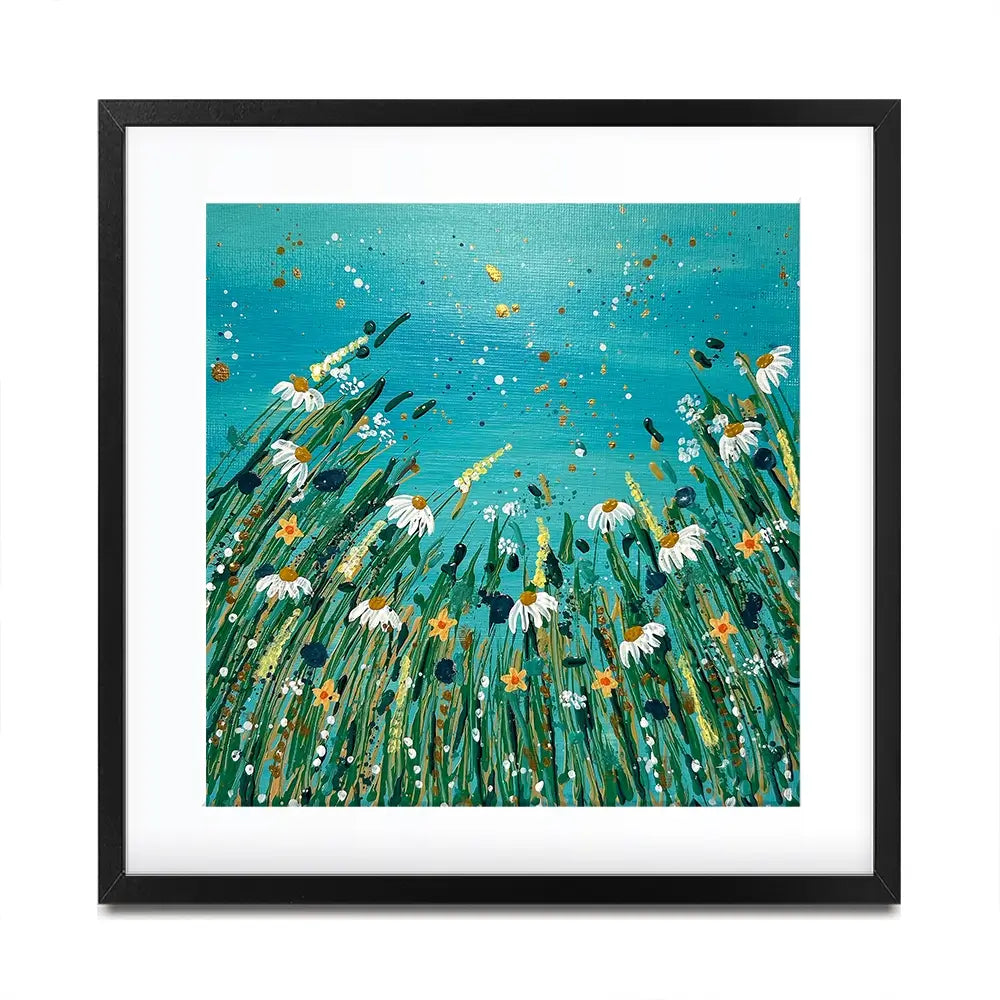 Floral Feast Square Framed Art Print Floral Feast Square Framed Art Print wall art product Emma LC Art