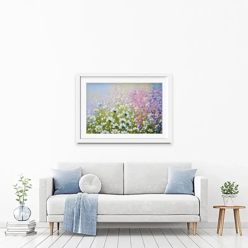 Floral Filled Framed Art Print Floral Filled Framed Art Print wall art product Yarikart / Shutterstock