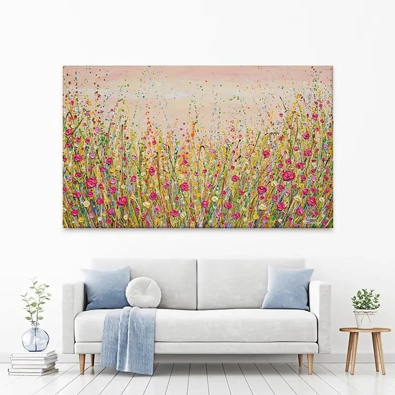 Floral Fluidity Canvas Print Floral Fluidity Canvas Print wall art product Olga Tkachyk
