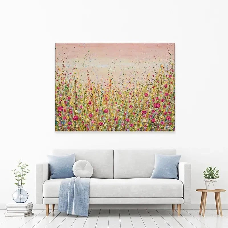 Floral Fluidity Canvas Print Floral Fluidity Canvas Print wall art product Olga Tkachyk
