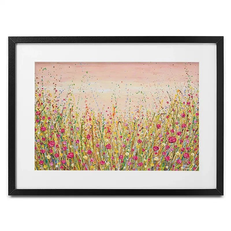 Floral Fluidity Framed Art Print Floral Fluidity Framed Art Print wall art product Olga Tkachyk