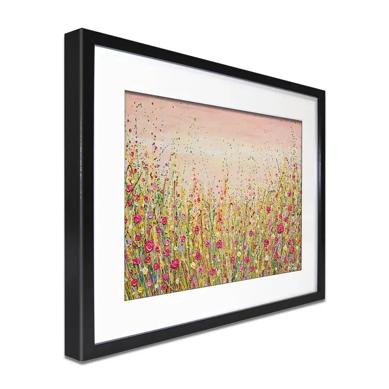 Floral Fluidity Framed Art Print Floral Fluidity Framed Art Print wall art product Olga Tkachyk
